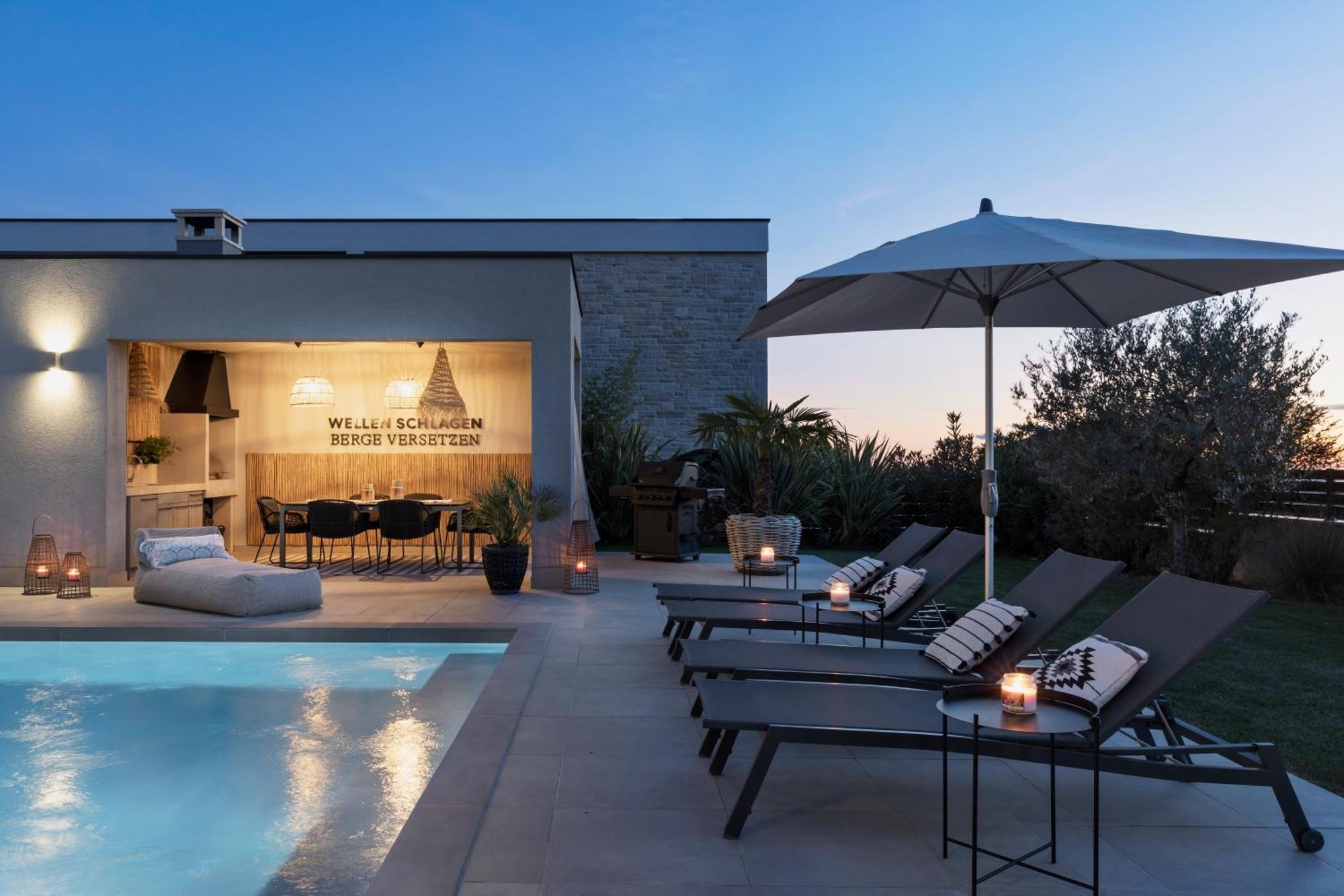 Villa Bewegte Berge Kaštelir Exteriér fotografie